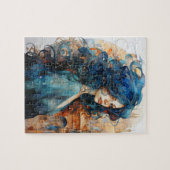 Een vrouw in de stad legpuzzel (Horizontaal)