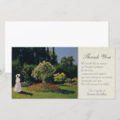 Een vrouw in de tuin, sympathie bedankt (Voorkant / Achterkant)