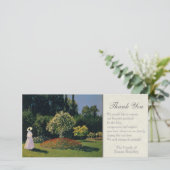 Een vrouw in de tuin, sympathie bedankt (Staand voorkant)