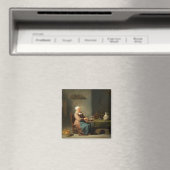 Een vrouw in een keuken magneet (Insitu (Vaatwasser))