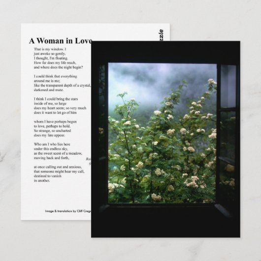 EEN VROUW IN HOOP BRIEFKAART (Voorkant / Achterkant)