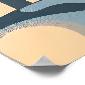 Een vrouw in retro stijl poster (Hoek)