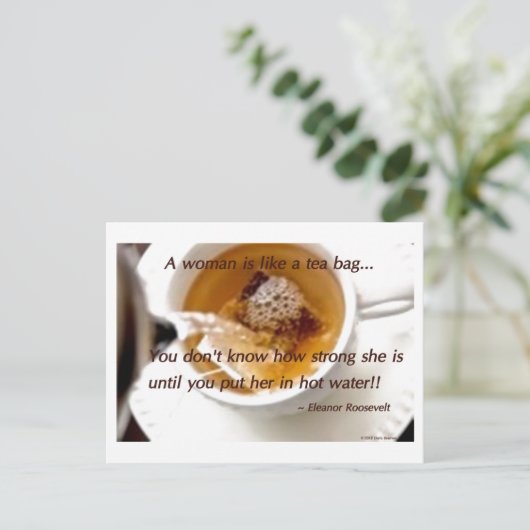 Een vrouw is als... briefkaart (Staand voorkant)