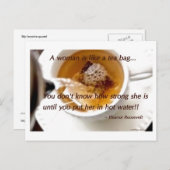 Een vrouw is als... briefkaart (Voorkant / Achterkant)