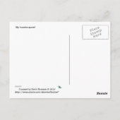 Een vrouw is als... briefkaart (Achterkant)