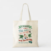 Een vrouw is als een canvas tas van een theezakje (Achterkant)