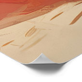 Een vrouw javelin atleet. poster (Hoek)
