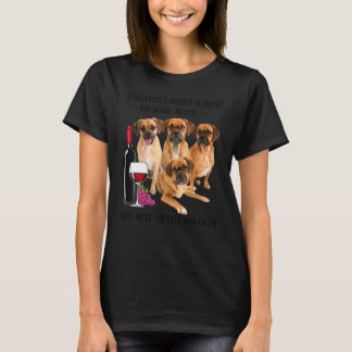 Een vrouw kan niet overleven op alleen wijn Puggle T-shirt