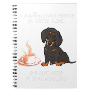 Een vrouw kan niet overleven op koffie alleen in D Notitieboek