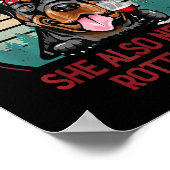 Een vrouw kan niet overleven op wijn alleen met ro poster (Hoek)