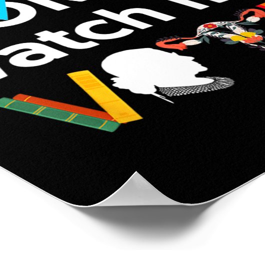 Een vrouw kijkt me zien stemmen 1 poster (Hoek)