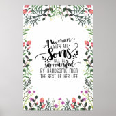 Een vrouw met alle zonden poster (Voorkant)