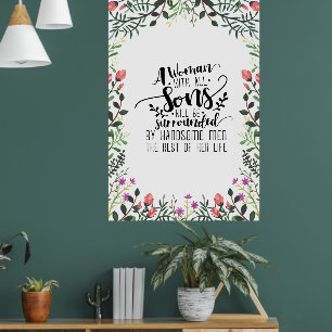 Een vrouw met alle zonden poster