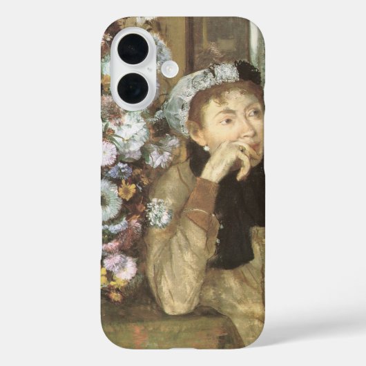 Een vrouw met chrysanten door Edgar Degas Case-Mate iPhone Case (Achterkant)