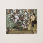 Een vrouw met chrysanten door Edgar Degas Legpuzzel (Horizontaal)