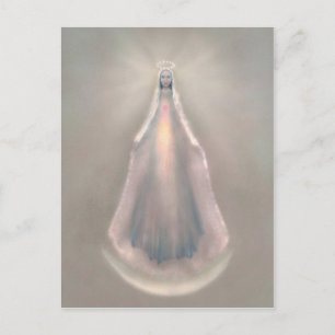 Een vrouw met de zon briefkaart