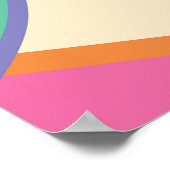 Een vrouw met een heldere make-up. poster (Hoek)