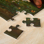 Een vrouw met een kruis bidt legpuzzel (Zijkant)