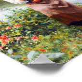 Een vrouw met een mandje van Daniel Ridgway Knight Poster (Hoek)