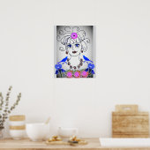 Een vrouw met vogels poster (Keuken)