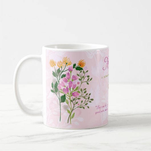 EEN VROUW NA HET EIGEN HART VAN GOD KOFFIEMOK (Links)