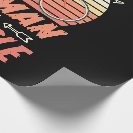 Een vrouw op een fiets cadeaupapier (Hoek)