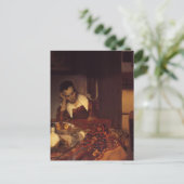 Een vrouw slaapt briefkaart (Staand voorkant)