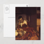 Een vrouw slaapt briefkaart (Voorkant / Achterkant)