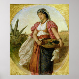Een vrouw uit Algiers, 1871 Poster