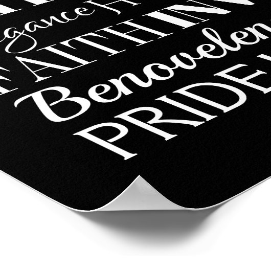 Een vrouw van het Wisdom en Sterke Poster (Hoek)