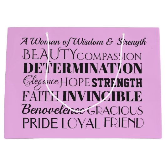 Een vrouw van kracht - Zie terug Groot Cadeauzakje (Voorkant)