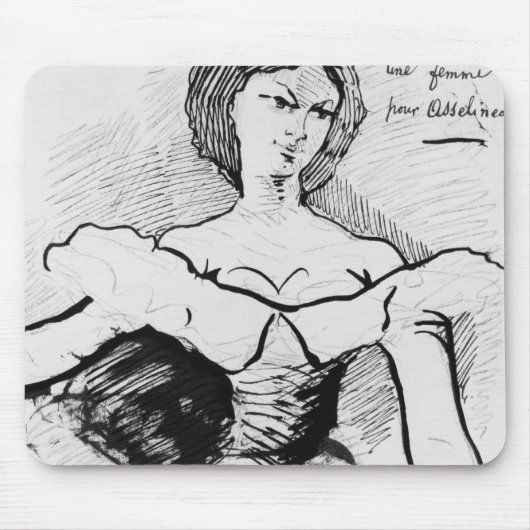 Een vrouw voor Asselineau Muismat (Voorkant)