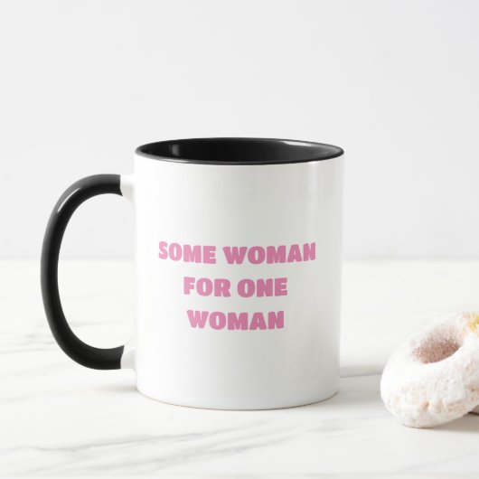 Een vrouw voor een vrouw Mok (Met donut)