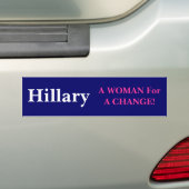EEN VROUW VOOR EEN WIJZIGING BUMPERSTICKER (Op auto)
