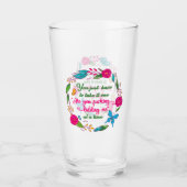 Een vrouw zei eens dat ik hier buiten ben glas (Voorkant)