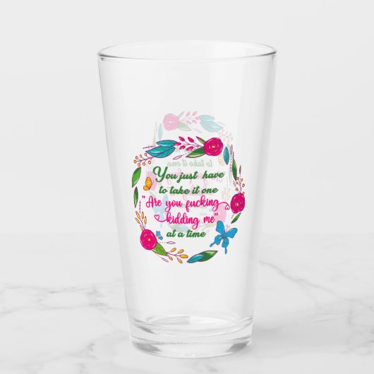 Een vrouw zei eens dat ik hier buiten ben glas (Voorkant)