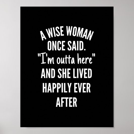 Een vrouw zei eens dat ik hier weg ben en dat ze l poster (Voorkant)