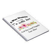 Een vrouw zei ooit: "Ik ben hier weg..." Notitieboek (Rechterzijde)