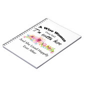 Een vrouw zei ooit: "Ik ben hier weg..." Notitieboek (Linkerzijde)