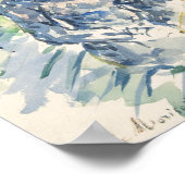 Een vrouw zit op een bankje | Berthe Morisot Poster (Hoek)