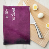 Een vrouw zonder haar zus is als Quote Theedoek (Quarter Fold)