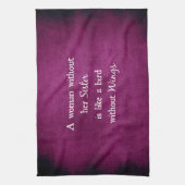 Een vrouw zonder haar zus is als Quote Theedoek (Verticaal)