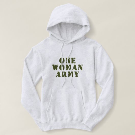 EEN VROUWELIJK LEGER HOODIE (Design voorkant)