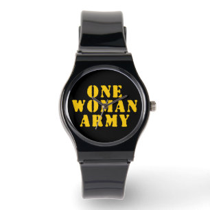 EEN VROUWELIJK LEGER HORLOGE