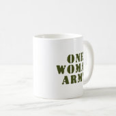 EEN VROUWELIJK LEGER KOFFIEMOK (Voorkant rechts)