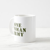 EEN VROUWELIJK LEGER KOFFIEMOK (Voorkant links)