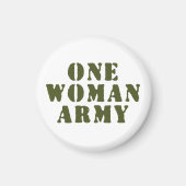 EEN VROUWELIJK LEGER MAGNEET (Voorkant)