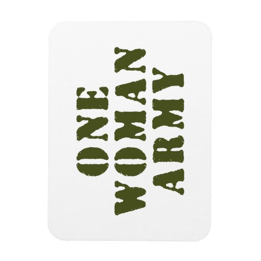 EEN VROUWELIJK LEGER MAGNEET (Verticaal)