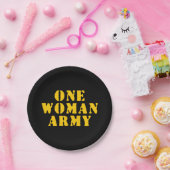 EEN VROUWELIJK LEGER PAPIEREN BORDJE (Feest)