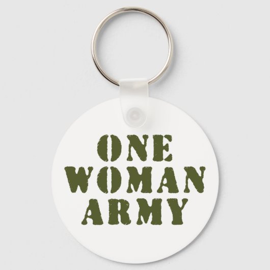 EEN VROUWELIJK LEGER SLEUTELHANGER (Voorkant)